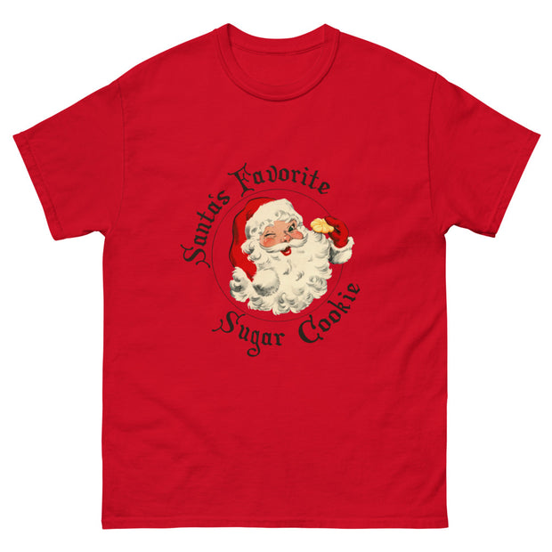 Santa's Favorite Sugar Cookie Front Print heavyweight tee