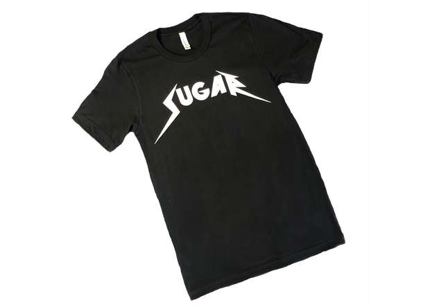 "Sugar Metal" Short Sleeve Sugar T-Shirt, Black