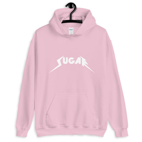 Unisex White "Sugar Metal" Hoodie